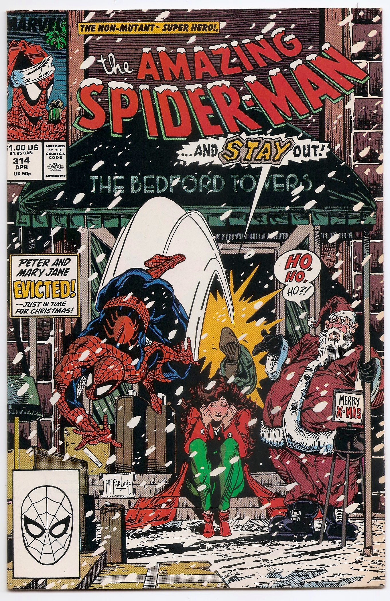 Image result for spiderman christmas comic cover