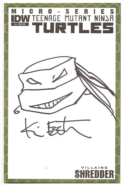 Kevin Eastman Signed Shredder Cheese Grater JSA Rare TMNT & SKETCH