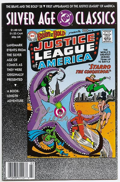 Brave and the Bold # 28 1st Justice League signed by Joe Giella - Brooklyn  Comic Shop