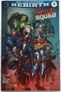 Suicide Squad: Rebirth #1 NYCC 2016 Foil Variant Signed by Jim Lee
