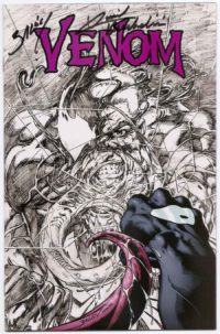 Venom (vol. 3) # 06 Virgin Half Sketch Variant SIGNED Mark Bagley & Michelinie