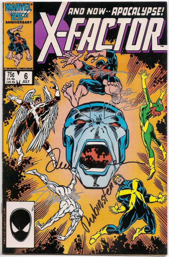 X-Factor # 06 1st App. of Apocalypse SIGNED 5x by the Creative