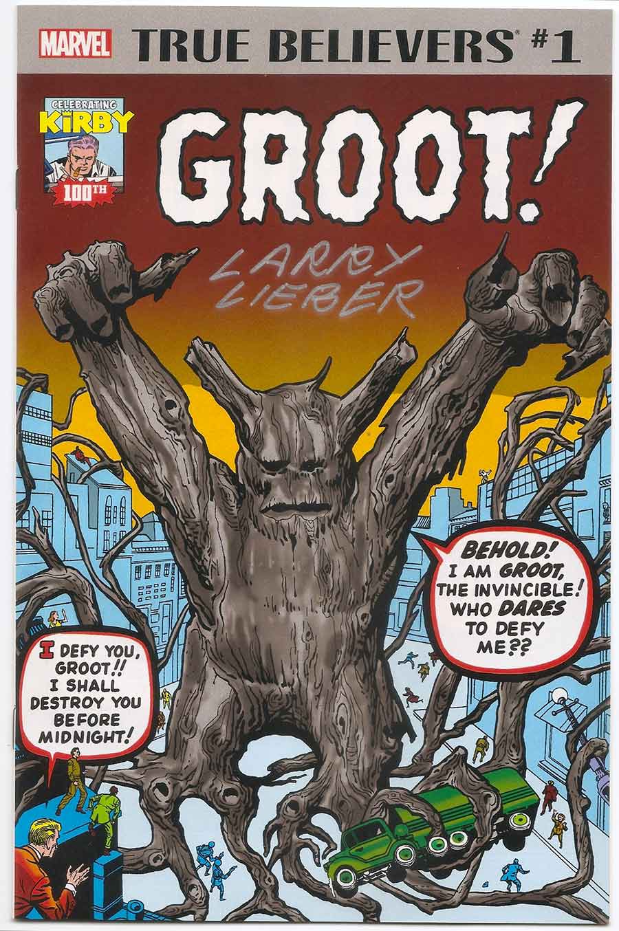 TB: Groot # 1 SIGNED by Co-Creator Larry Lieber - Brooklyn Comic Shop