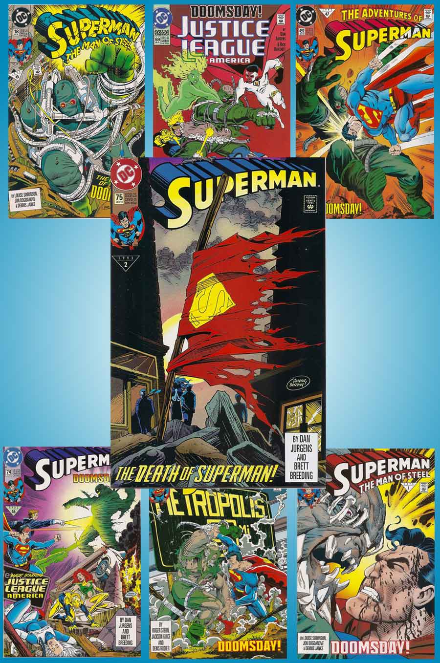 Death Of Superman Comic Set - Brooklyn Comic Shop