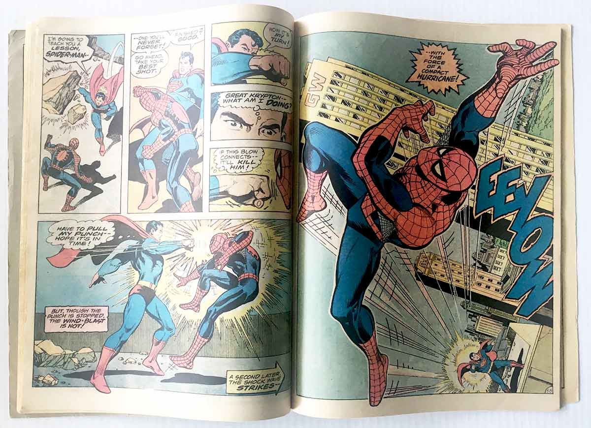 Superman vs. The Amazing Spider-Man (DC Comics & Marvel Comics - January  1976) Writer: Gerry Conway Illustrators: Ross An…