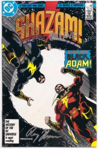 Shazam # 2 Black Adam app. SIGNED Tom Mandrake & Roy Thomas
