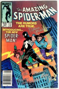 Amazing Spider-Man # 252 1st app. Venom Costume SIGNED 7X
