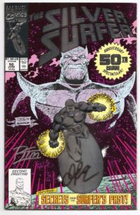 Silver Surfer # 50 SIGNED Jim Starlin & Ron Lim Infinity Gauntlet Prelude