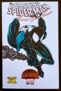 Venom Spider-Man Original Artwork Sketch Cover by Joshua H. Stulman