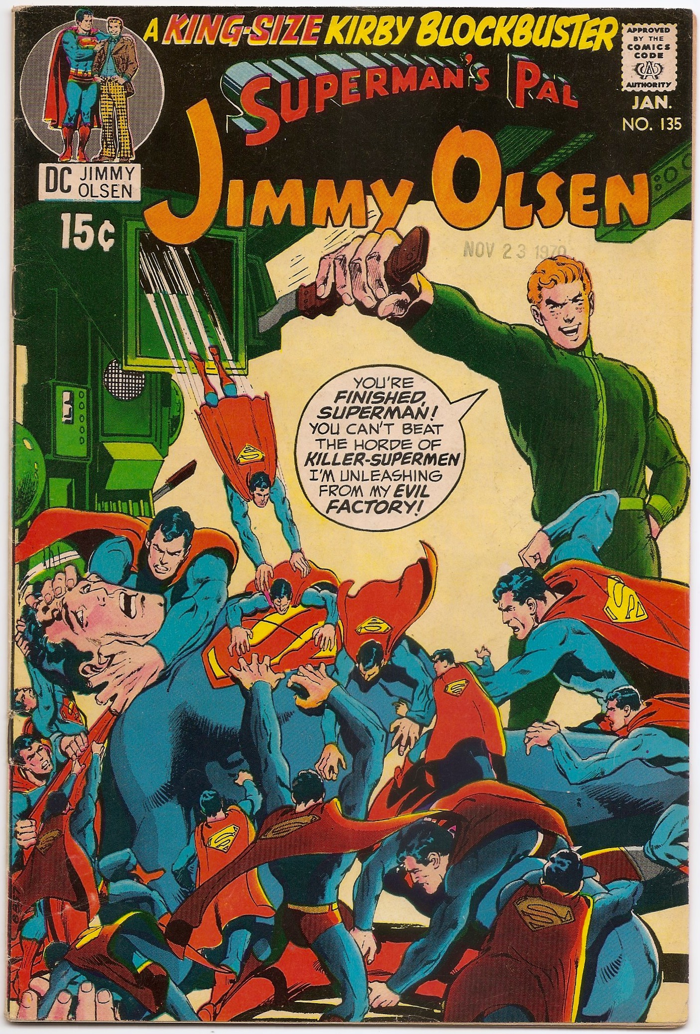 Superman's Pal Jimmy Olsen # 135 2nd app. Darkseid Jack Kirby Art -  Brooklyn Comic Shop