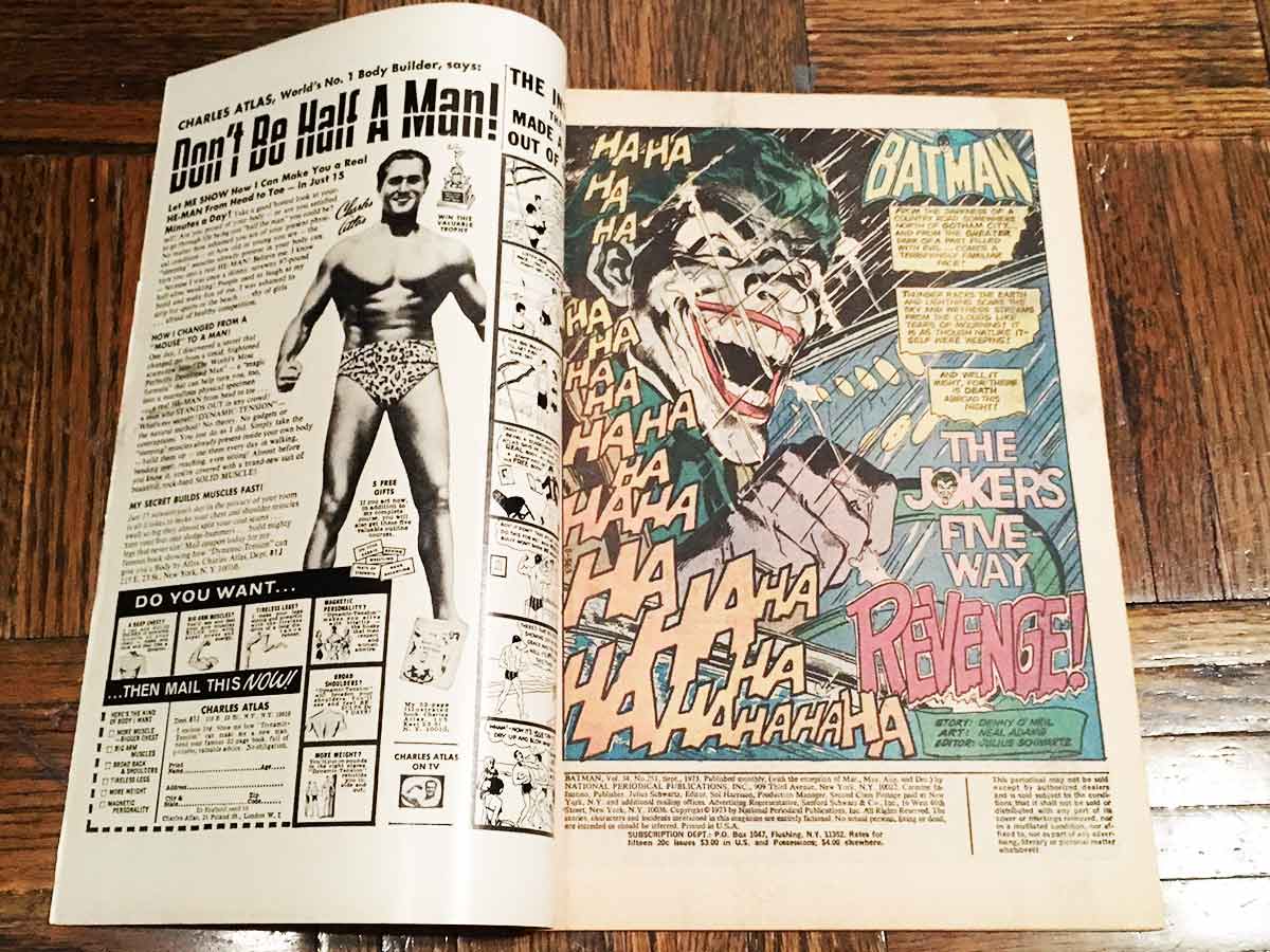 Batman # 251 SIGNED by Neal Adams & Dennis O'Neil Classic Joker - Brooklyn  Comic Shop