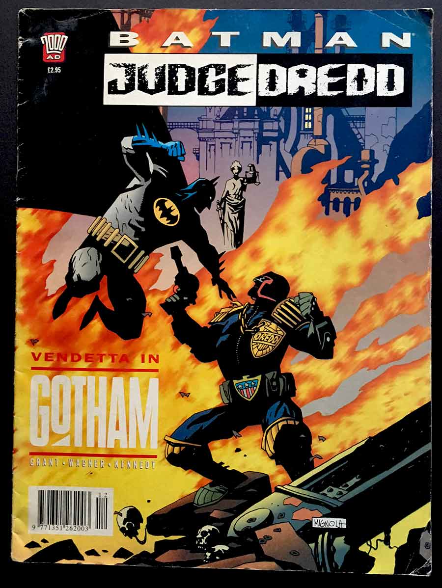 Batman / Judge Dredd # 1 UK Edition Mike Mignola Cover - Brooklyn Comic Shop