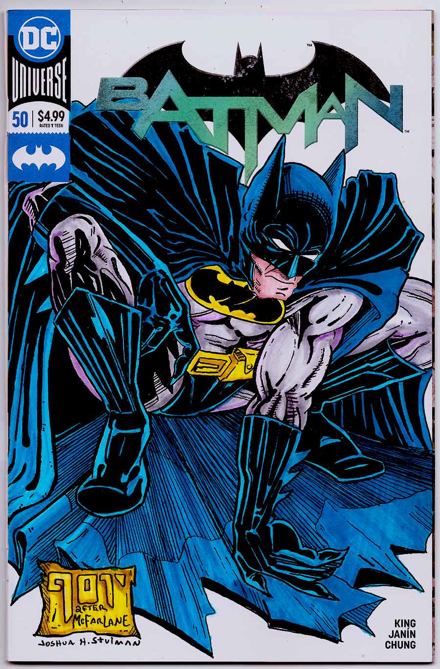 Batman (vol. 3) # 50 Todd McFarlane Homage Original Artwork Sketch Cover -  Brooklyn Comic Shop