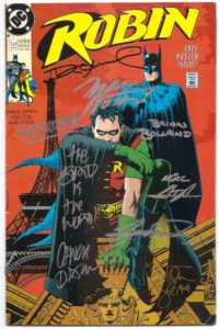 Robin # 1 SIGNED 8x Neal Adams Brian Bolland George Perez