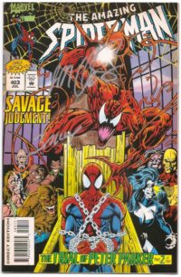 Amazing Spider-Man # 403 Carnage Signed Mark Bagley