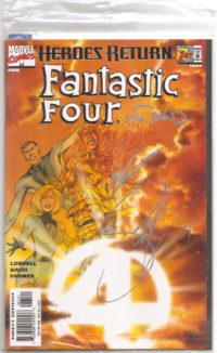 Fantastic Four (vol. 3) # 1 Mail In Sunburst Variant SIGNED Alan Davis