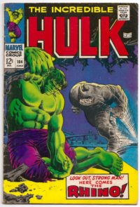 Incredible Hulk # 104 (1968) Early Rhino app.