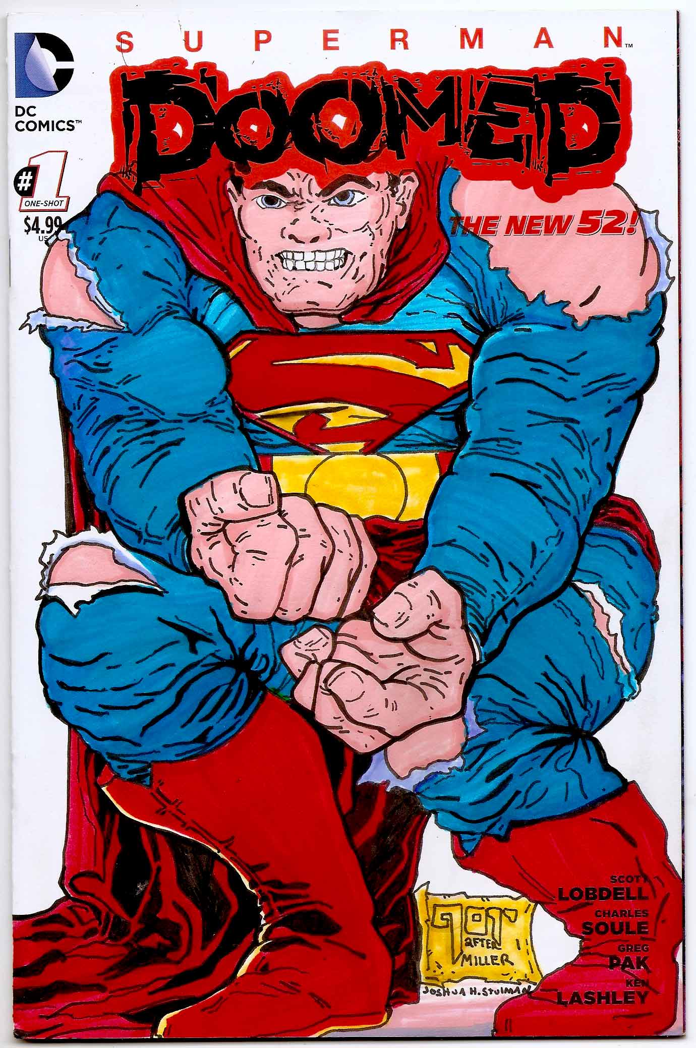 Superman Batman: Dark Knight Returns Frank Miller Homage Sketch Cover Art -  Brooklyn Comic Shop