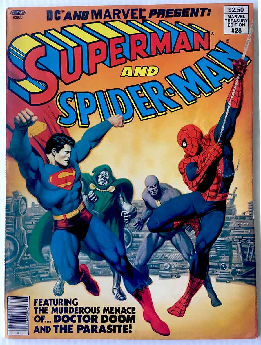 Superman and The Amazing Spider-Man Marvel Treasury Edition # 28 - Brooklyn  Comic Shop