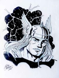 Original Art - Thor Portrait by Mike DeCarlo