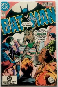 Batman # 359 1st Killer Croc Cover SIGNED Gerry Conway & Dan Jurgens