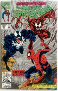 AMAZING SPIDER-MAN # 362 Silver Variant - 1st Venom Vs Carnage