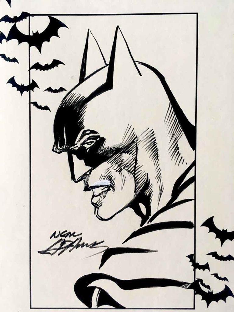 neal adams batman black and white