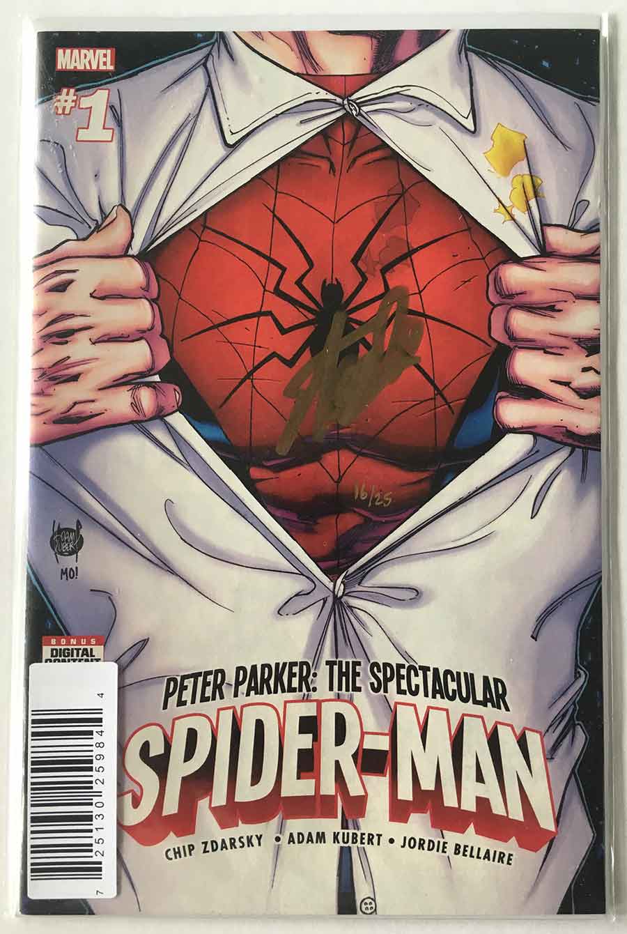 Spectacular Spider-Man #1 Signed Stan Lee Dynamic Forces - Brooklyn Comic  Shop