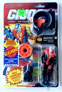 G.I. Joe: A Real American Hero Destro Version 3 w/ RARE Gold Card Insert MOC Mint On Card