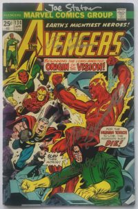 Avengers # 134 Vision Origin Signed 4x Roy Thomas Joe Sinnott Joe Staton Steve Englehart