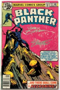 Black Panther # 13 Signed by Jerry Bingham & Jim Shooter