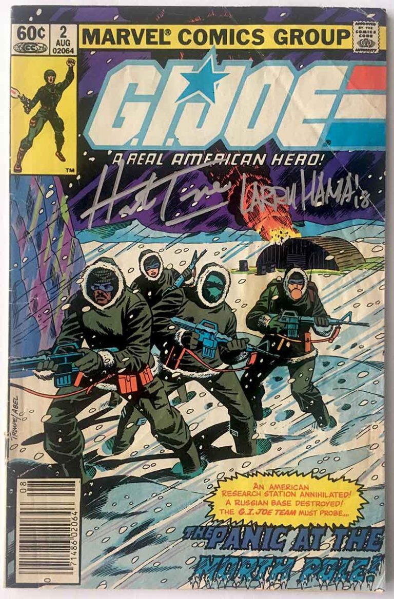 G.I. Joe # 02 SIGNED BY HERB TRIMPE &amp; LARRY HAMA - Brooklyn Comic Shop