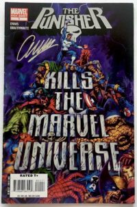 Punisher Kills the Marvel Universe # 1 SIGNED By Garth Ennis