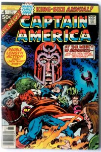 Captain America Annual # 4 vs. Magneto Jack Kirby Art