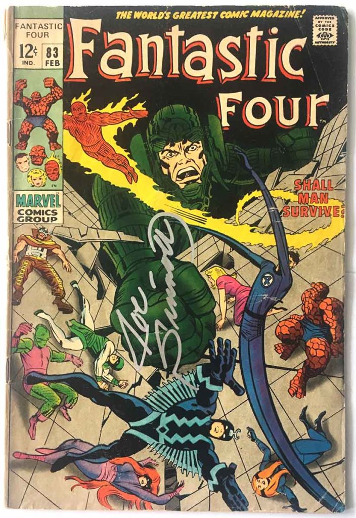 FANTASTIC FOUR # 83 (1969) SIGNED BY JOE SINNOTT - Brooklyn Comic Shop