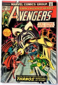 Avengers # 125 1st Avengers vs Thanos w/ MVS