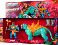 HE-MAN MASTERS OF THE UNIVERSE ORIGINS MECHANICAL MIMICS LEO FAKER & DUPLI-CAT POWER CON 2021 EXCLUSIVE MINT IN BOX MOC 