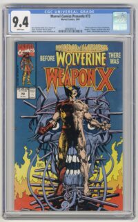 CGC 9.4 MARVEL COMICS PRESENTS # 72 WOLVERINE ORIGIN PART 1