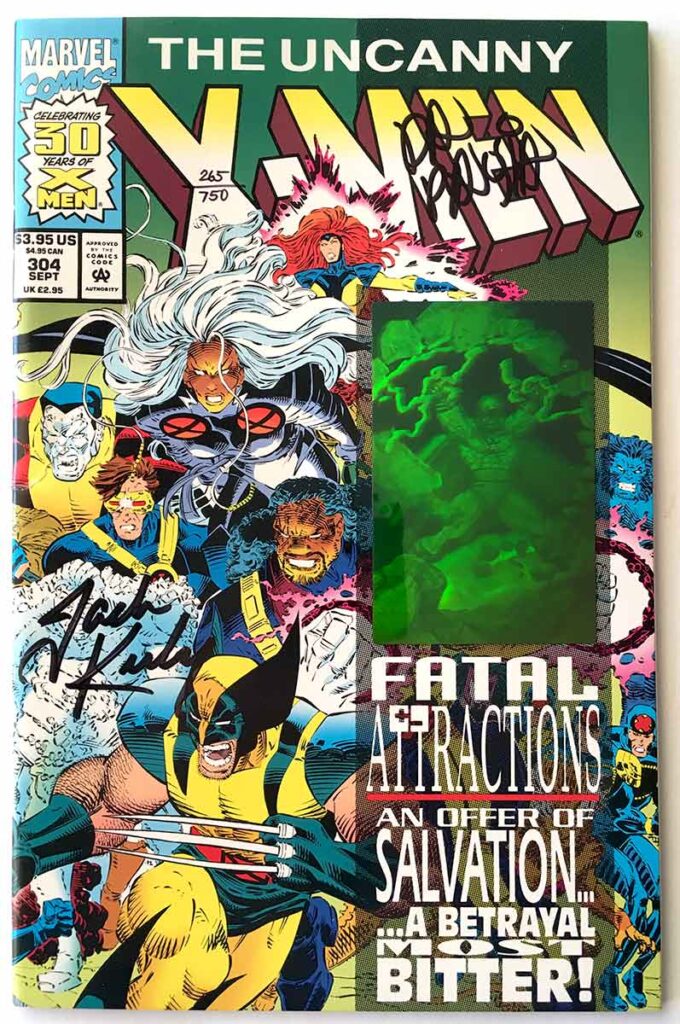 Uncanny X-Men # 304 Jack Kirby Signed Dynamic Forces Uncanny X-Men # 304 Jack Kirby Signed Dynamic Forces