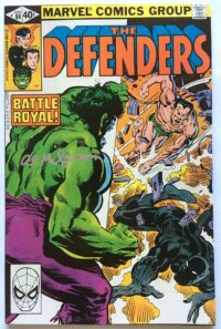 DEFENDERS # 84 Black Panther vs Namor 1st Fight (Part 1) SIGNED by Al Milgrom