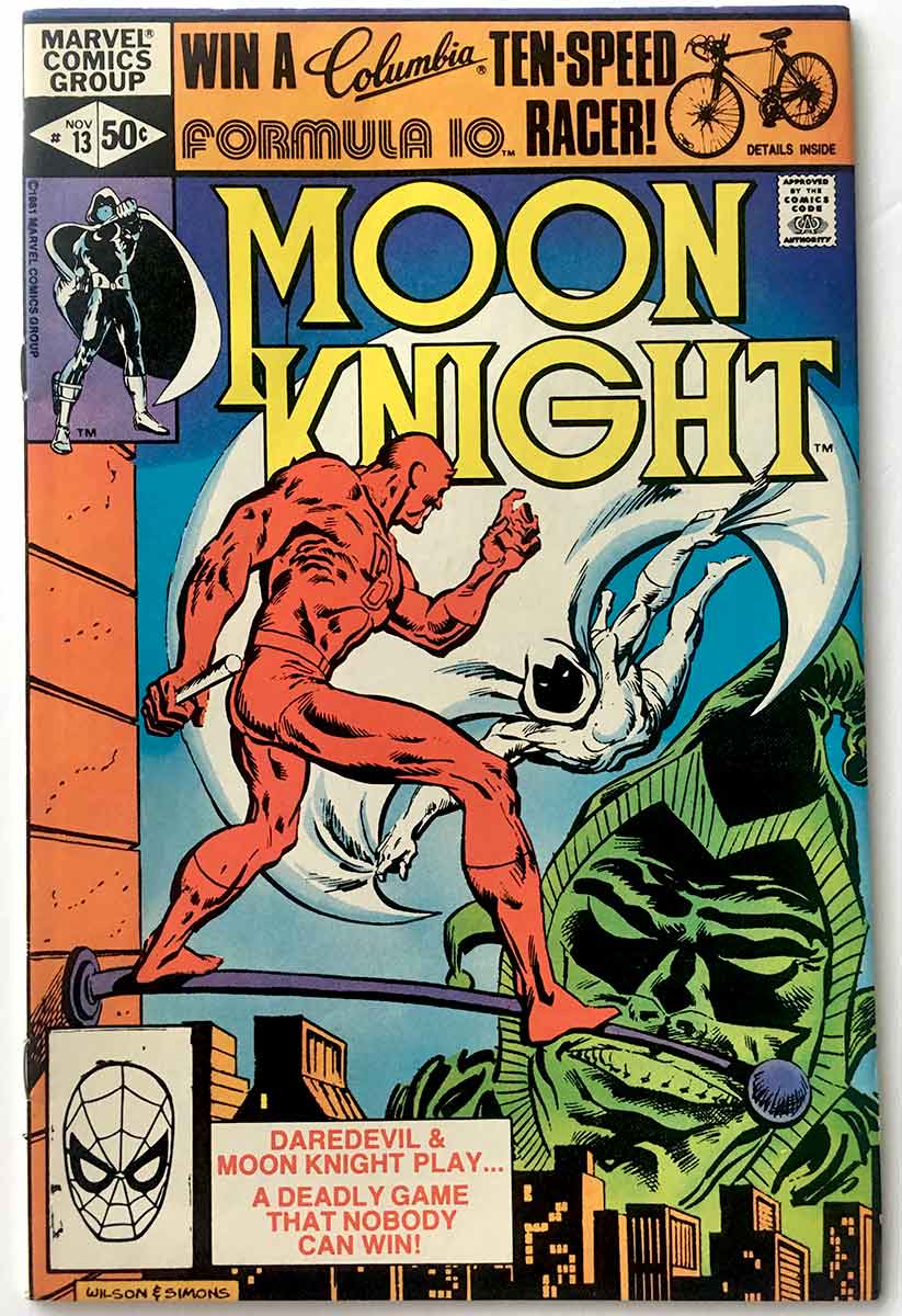 Moon Knight Comics, Moon Knight Comic Book List