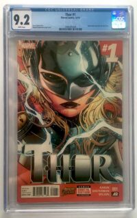 CGC 9.2 THOR # 1 (2014) 1ST APP. JANE FOSTER AS THOR in MCU