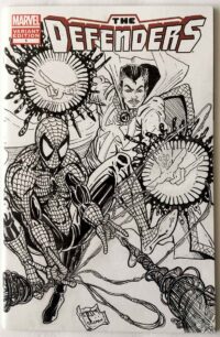 Spider-Man Vs Doctor Strange Original Artwork Sketch Cover by Joshua H. Stulman