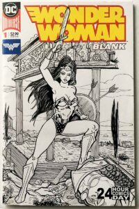 Wonder Woman Original Artwork Sketch Cover by Joshua H. Stulman